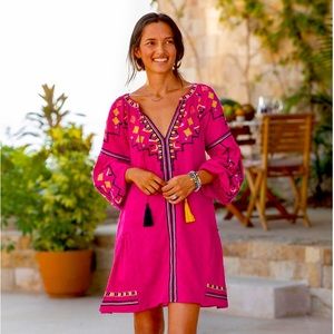 Sundance Catelog Tala Beauty dress boho pink